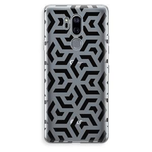 CaseCompany Crazy pattern: LG G7 Thinq Transparant Hoesje