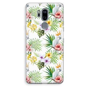 CaseCompany Gele kuif: LG G7 Thinq Transparant Hoesje