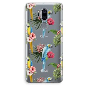 CaseCompany Kleurrijke papegaaien: LG G7 Thinq Transparant Hoesje