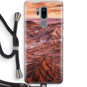 CaseCompany Mars: LG G7 Thinq Transparant Hoesje met koord
