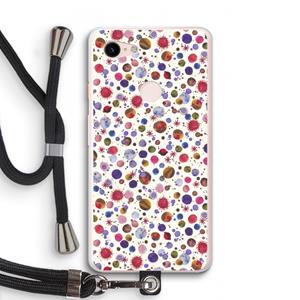 CaseCompany Planets Space: Pixel 3 XL Transparant Hoesje met koord