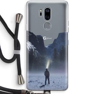 CaseCompany Wanderlust: LG G7 Thinq Transparant Hoesje met koord