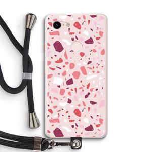 CaseCompany Terrazzo N°15: Pixel 3 XL Transparant Hoesje met koord