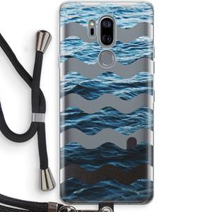 CaseCompany Oceaan: LG G7 Thinq Transparant Hoesje met koord