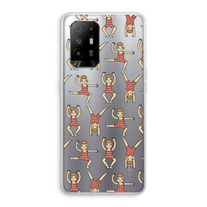 CaseCompany Gymboys: Oppo A94 5G Transparant Hoesje