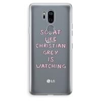 CaseCompany Christian Grey: LG G7 Thinq Transparant Hoesje