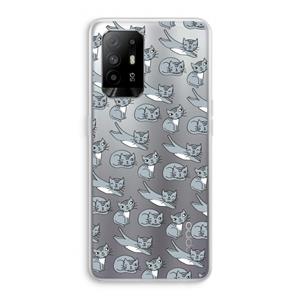 CaseCompany Poezen: Oppo A94 5G Transparant Hoesje