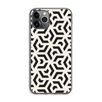 CaseCompany Crazy pattern: iPhone 11 Pro Max Transparant Hoesje