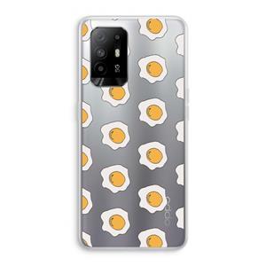 CaseCompany Bacon to my eggs #1: Oppo A94 5G Transparant Hoesje