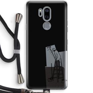 CaseCompany Musketon Painter: LG G7 Thinq Transparant Hoesje met koord