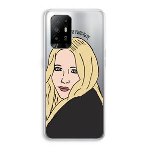 CaseCompany Mary Kate: Oppo A94 5G Transparant Hoesje