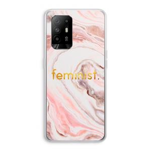 CaseCompany Feminist: Oppo A94 5G Transparant Hoesje