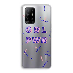 CaseCompany GRL PWR: Oppo A94 5G Transparant Hoesje