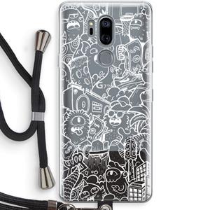CaseCompany Vexx City #2: LG G7 Thinq Transparant Hoesje met koord