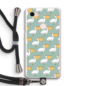 CaseCompany Pelican: Pixel 3 XL Transparant Hoesje met koord