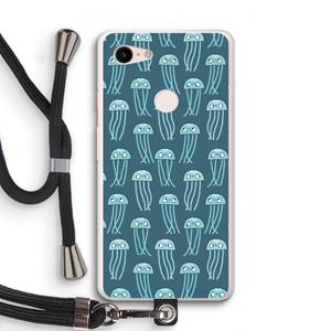 CaseCompany Kwallie: Pixel 3 XL Transparant Hoesje met koord
