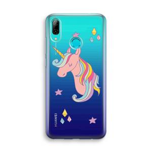 CaseCompany Roze eenhoorn: Huawei P Smart (2019) Transparant Hoesje