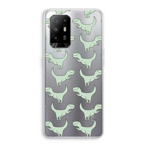 CaseCompany Dinos: Oppo A94 5G Transparant Hoesje