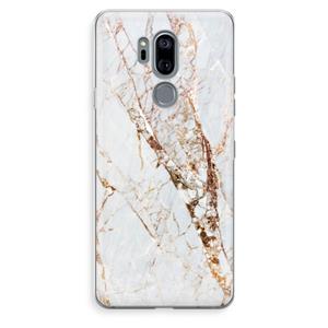 CaseCompany Goud marmer: LG G7 Thinq Transparant Hoesje