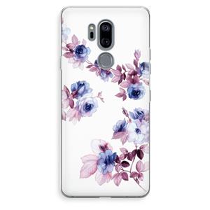 CaseCompany Waterverf bloemen: LG G7 Thinq Transparant Hoesje