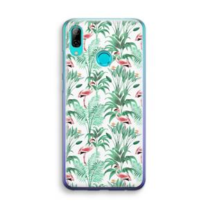 CaseCompany Flamingo bladeren: Huawei P Smart (2019) Transparant Hoesje