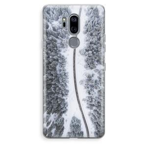CaseCompany Snøfall: LG G7 Thinq Transparant Hoesje