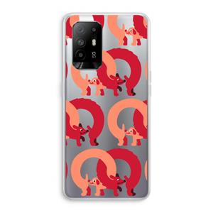 CaseCompany Dogs: Oppo A94 5G Transparant Hoesje