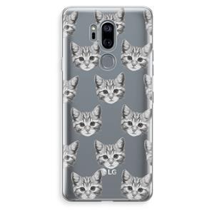 CaseCompany Kitten: LG G7 Thinq Transparant Hoesje