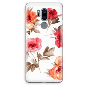 CaseCompany Roosjes: LG G7 Thinq Transparant Hoesje