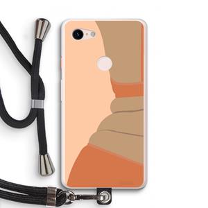 CaseCompany Bikini: Pixel 3 XL Transparant Hoesje met koord
