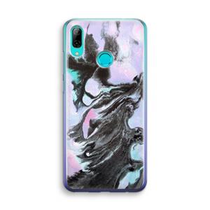 CaseCompany Pastel zwart: Huawei P Smart (2019) Transparant Hoesje