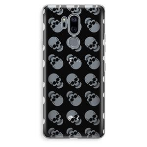 CaseCompany Musketon Skulls: LG G7 Thinq Transparant Hoesje