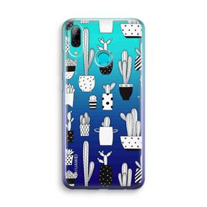 CaseCompany Cactusmotief: Huawei P Smart (2019) Transparant Hoesje