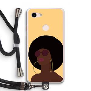 CaseCompany Golden hour: Pixel 3 XL Transparant Hoesje met koord