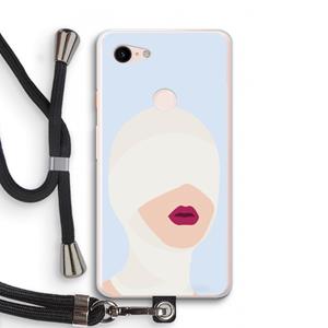 CaseCompany Incognito: Pixel 3 XL Transparant Hoesje met koord
