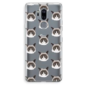 CaseCompany It's a Purrr Case: LG G7 Thinq Transparant Hoesje