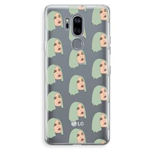 CaseCompany King Kylie: LG G7 Thinq Transparant Hoesje