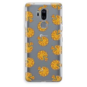 CaseCompany You Had Me At Pizza: LG G7 Thinq Transparant Hoesje