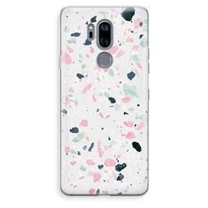 CaseCompany Terrazzo N°3: LG G7 Thinq Transparant Hoesje