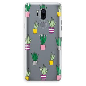 CaseCompany Sanseveria: LG G7 Thinq Transparant Hoesje