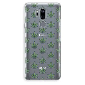 CaseCompany Weed: LG G7 Thinq Transparant Hoesje