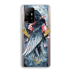 CaseCompany Golden Raven: Oppo A94 5G Transparant Hoesje