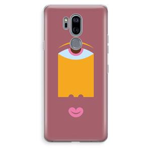 CaseCompany Mono V: LG G7 Thinq Transparant Hoesje