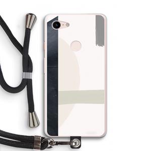 CaseCompany Baca: Pixel 3 XL Transparant Hoesje met koord