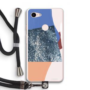 CaseCompany Billy: Pixel 3 XL Transparant Hoesje met koord