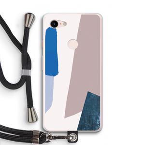CaseCompany Lapis: Pixel 3 XL Transparant Hoesje met koord