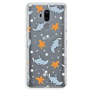 CaseCompany Manta: LG G7 Thinq Transparant Hoesje