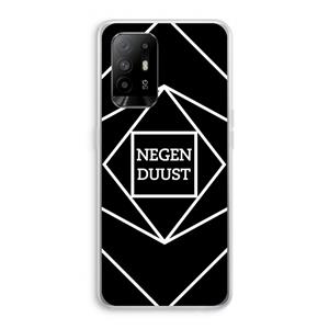 CaseCompany Negenduust geometrisch: Oppo A94 5G Transparant Hoesje