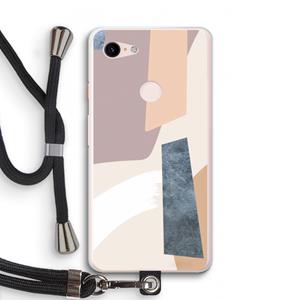 CaseCompany Luca: Pixel 3 XL Transparant Hoesje met koord
