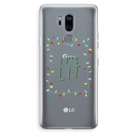 CaseCompany It's Lit: LG G7 Thinq Transparant Hoesje